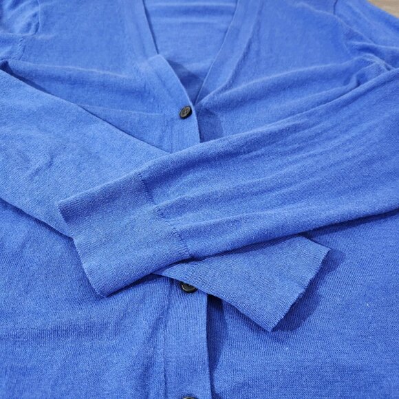 Banana Republic Blue Cotton/Viscose Cardigan Sweater Womens Size M - Picture 9 of 13